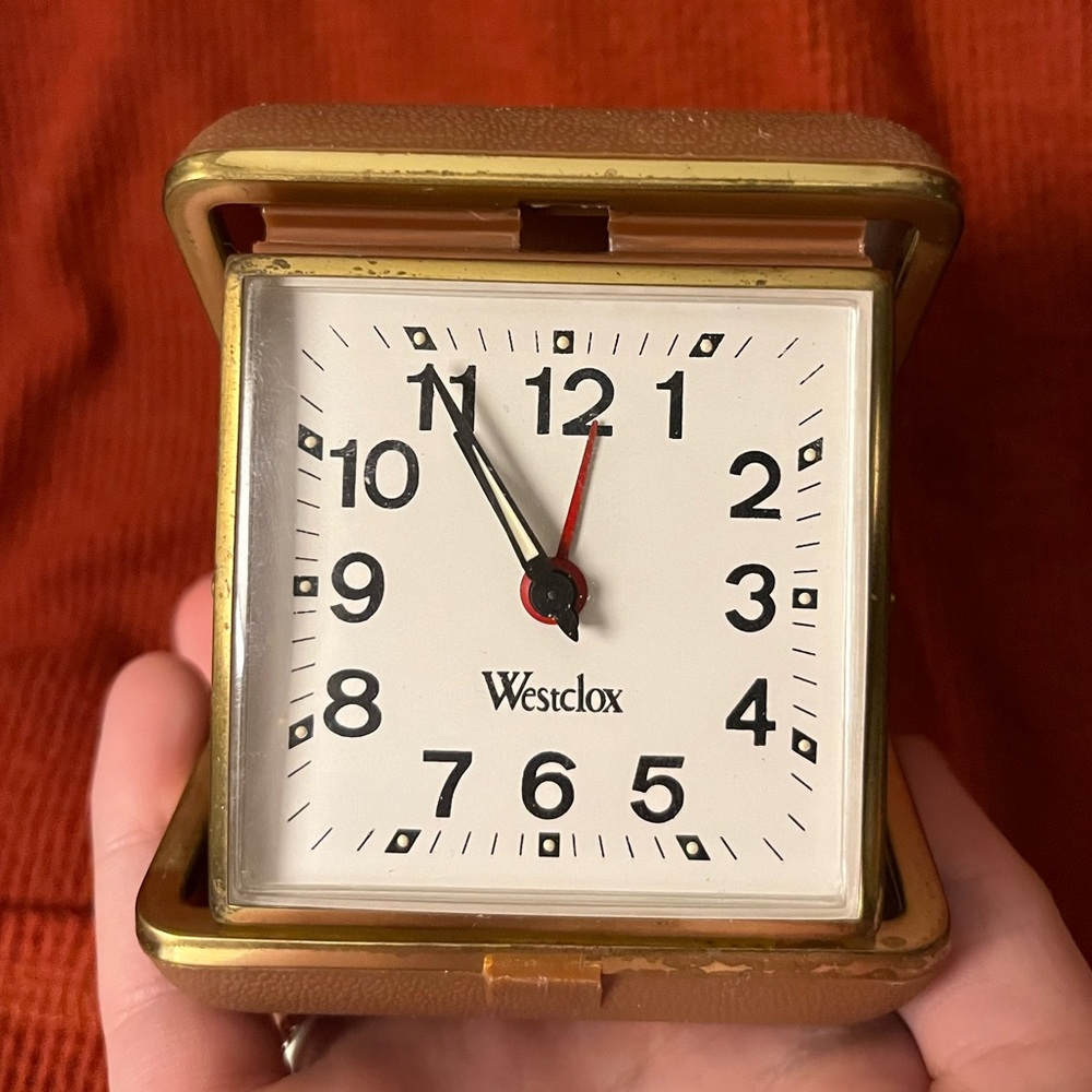 Vintage Westclox Travel Alarm Clock